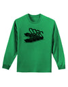 Seven Swans A Swimming Adult Long Sleeve Shirt-Long Sleeve Shirt-TooLoud-Kelly-Green-Small-Davson Sales