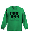 Twelve Drummers Drumming Text Adult Long Sleeve Shirt-Long Sleeve Shirt-TooLoud-Kelly-Green-Small-Davson Sales