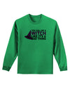 Witch - Bad Thing Hat Adult Long Sleeve Shirt-Long Sleeve Shirt-TooLoud-Kelly-Green-Small-Davson Sales