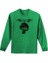 Tattoo Heart I Love My Dad Adult Long Sleeve Shirt-Long Sleeve Shirt-TooLoud-Kelly-Green-Small-Davson Sales