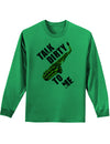 Talk Dirty To Me Saxophone Adult Long Sleeve Shirt-Long Sleeve Shirt-TooLoud-Kelly-Green-Small-Davson Sales