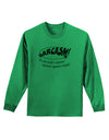 Sarcasm Natural Defense Against Stupid Adult Long Sleeve Shirt-Long Sleeve Shirt-TooLoud-Kelly-Green-Small-Davson Sales