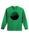 Moon of Earth Adult Long Sleeve Shirt-Long Sleeve Shirt-TooLoud-Kelly-Green-Small-Davson Sales