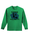 Witch Cat Adult Long Sleeve Shirt-Long Sleeve Shirt-TooLoud-Kelly-Green-Small-Davson Sales