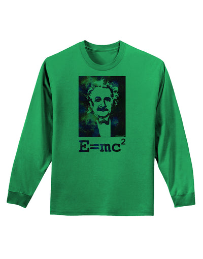 Cosmic Galaxy - E equals mc2 Adult Long Sleeve Shirt by TooLoud-Long Sleeve Shirt-TooLoud-Kelly-Green-Small-Davson Sales