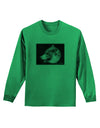 White Wolf Moon Adult Long Sleeve Shirt-Long Sleeve Shirt-TooLoud-Kelly-Green-Small-Davson Sales