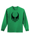 Weeping Crescent Eye - Halloween Adult Long Sleeve Shirt-Long Sleeve Shirt-TooLoud-Kelly-Green-Small-Davson Sales