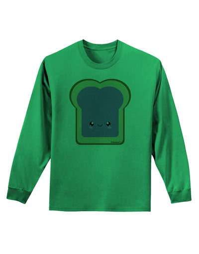 Cute Matching Design - PB and J - Jelly Adult Long Sleeve Shirt by TooLoud-Long Sleeve Shirt-TooLoud-Kelly-Green-Small-Davson Sales