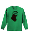 Naughty Coal Cute Christmas Stocking Adult Long Sleeve Shirt-Long Sleeve Shirt-TooLoud-Kelly-Green-Small-Davson Sales