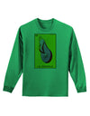 La Chancla Loteria Solid Adult Long Sleeve Shirt by-Long Sleeve Shirt-TooLoud-Kelly-Green-Small-Davson Sales