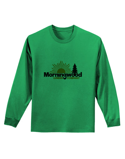 Morningwood Company Funny Adult Long Sleeve Shirt by TooLoud-TooLoud-Kelly-Green-Small-Davson Sales