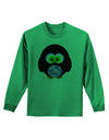 Cute Owl Halloween Adult Long Sleeve Shirt-Long Sleeve Shirt-TooLoud-Kelly-Green-Small-Davson Sales