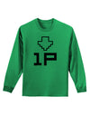 Player One Couples Design Adult Long Sleeve Shirt-Long Sleeve Shirt-TooLoud-Kelly-Green-Small-Davson Sales