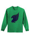 Cute Single Angel Wing Adult Long Sleeve Shirt-Long Sleeve Shirt-TooLoud-Kelly-Green-Small-Davson Sales