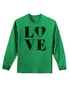 Love Splatter Adult Long Sleeve Shirt-Long Sleeve Shirt-TooLoud-Kelly-Green-Small-Davson Sales