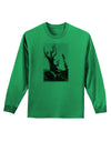 CO Mountain Scenery Watercolor Adult Long Sleeve Shirt-Long Sleeve Shirt-TooLoud-Kelly-Green-Small-Davson Sales