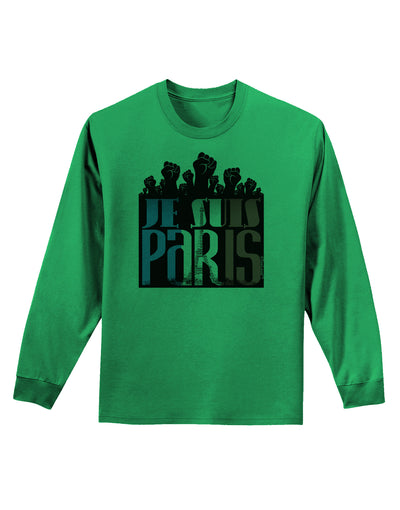 Je Suis Paris - Strong Adult Long Sleeve Shirt by-Long Sleeve Shirt-TooLoud-Kelly-Green-Small-Davson Sales