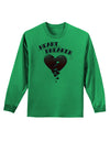 Heart Breaker Cute Adult Long Sleeve Shirt by-Long Sleeve Shirt-TooLoud-Kelly-Green-Small-Davson Sales