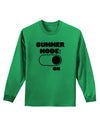 Summer Mode On Adult Long Sleeve Shirt by TooLoud-Long Sleeve Shirt-TooLoud-Kelly-Green-Small-Davson Sales