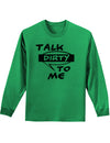 Talk Dirty To Me Censored Adult Long Sleeve Shirt-Long Sleeve Shirt-TooLoud-Kelly-Green-Small-Davson Sales