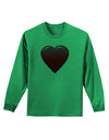 Cute Cartoon Heart Adult Long Sleeve Shirt by-Long Sleeve Shirt-TooLoud-Kelly-Green-Small-Davson Sales