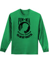 POW MIA Not Forgotten Adult Long Sleeve Shirt-Long Sleeve Shirt-TooLoud-Kelly-Green-Small-Davson Sales