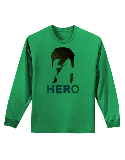 Hero of the Weirdos Adult Long Sleeve Shirt by-Long Sleeve Shirt-TooLoud-Kelly-Green-Small-Davson Sales