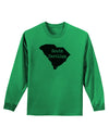 South Carolina - United States Shape Adult Long Sleeve Shirt by TooLoud-Long Sleeve Shirt-TooLoud-Kelly-Green-Small-Davson Sales