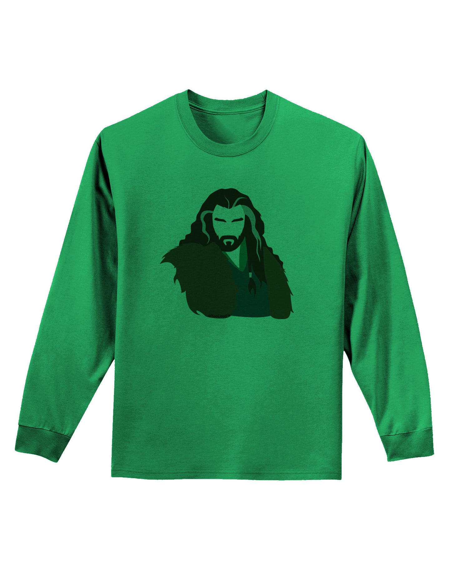 Dwarf King Adult Long Sleeve Shirt-Long Sleeve Shirt-TooLoud-Kelly-Green-Small-Davson Sales