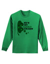 He's My Lucky Charm - Right Adult Long Sleeve Shirt-Long Sleeve Shirt-TooLoud-Kelly-Green-Small-Davson Sales