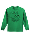Personalized Mrs and Mrs Lesbian Wedding - Name- Established -Date- Design Adult Long Sleeve Shirt-Long Sleeve Shirt-TooLoud-Kelly-Green-Small-Davson Sales