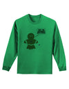 Not My Gumdrop Buttons Gingerbread Man Christmas Adult Long Sleeve Shirt-Long Sleeve Shirt-TooLoud-Kelly-Green-Small-Davson Sales