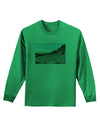 CO Rockies View with Text Adult Long Sleeve Shirt-Long Sleeve Shirt-TooLoud-Kelly-Green-Small-Davson Sales