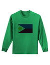TooLoud Distressed Philippines Flag Adult Long Sleeve Shirt-Long Sleeve Shirt-TooLoud-Kelly-Green-Small-Davson Sales