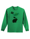 TooLoud Oh Snap Chocolate Easter Bunny Adult Long Sleeve Shirt-Long Sleeve Shirt-TooLoud-Kelly-Green-Small-Davson Sales