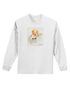 Laying Retriever Watercolor Adult Long Sleeve Shirt-Long Sleeve Shirt-TooLoud-White-Small-Davson Sales