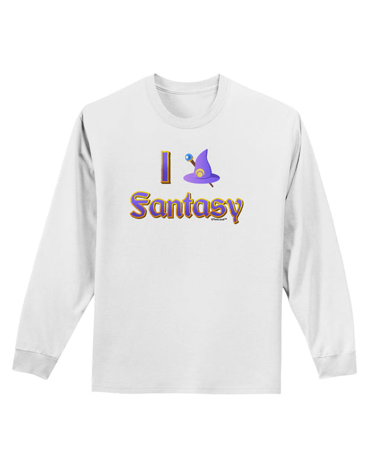 I Love Fantasy Adult Long Sleeve Shirt-Long Sleeve Shirt-TooLoud-White-Small-Davson Sales