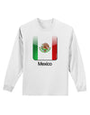 Mexican Flag App Icon - Text Adult Long Sleeve Shirt by TooLoud-Long Sleeve Shirt-TooLoud-White-Small-Davson Sales