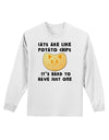 Cats Are Like Potato Chips Adult Long Sleeve Shirt-Long Sleeve Shirt-TooLoud-White-Small-Davson Sales