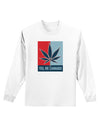 Yes We Cannabis - Marijuana Leaf Adult Long Sleeve Shirt-Long Sleeve Shirt-TooLoud-White-Small-Davson Sales