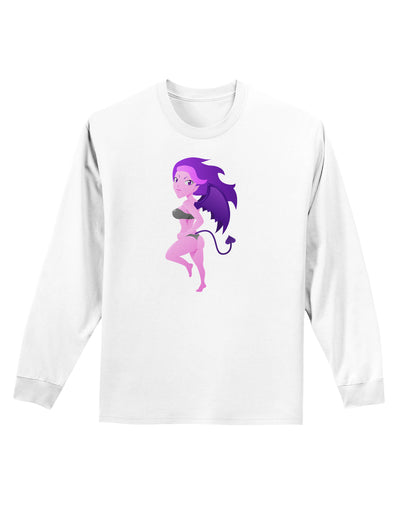 Sexy Succubus - Halloween Design Adult Long Sleeve Shirt-Long Sleeve Shirt-TooLoud-White-Small-Davson Sales