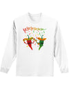 Jejeje Mexican Chili Peppers Adult Long Sleeve Shirt-Long Sleeve Shirt-TooLoud-White-Small-Davson Sales