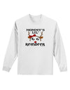 Mommy's Lil Reindeer Girl Adult Long Sleeve Shirt-Long Sleeve Shirt-TooLoud-White-Small-Davson Sales