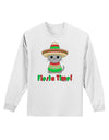 Fiesta Time - Cute Sombrero Cat Adult Long Sleeve Shirt by TooLoud-Long Sleeve Shirt-TooLoud-White-Small-Davson Sales