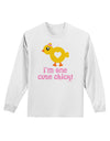 I'm One Cute Chick Adult Long Sleeve Shirt by TooLoud-Long Sleeve Shirt-TooLoud-White-Small-Davson Sales