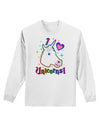 I love Unicorns Adult Long Sleeve Shirt-Long Sleeve Shirt-TooLoud-White-Small-Davson Sales