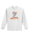 Kiss Me BOOtiful Ghost Orange Adult Long Sleeve Shirt-Long Sleeve Shirt-TooLoud-White-Small-Davson Sales