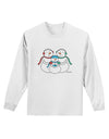 Cute Snowman Family with Boy Adult Long Sleeve Shirt by TooLoud-Long Sleeve Shirt-TooLoud-White-Small-Davson Sales