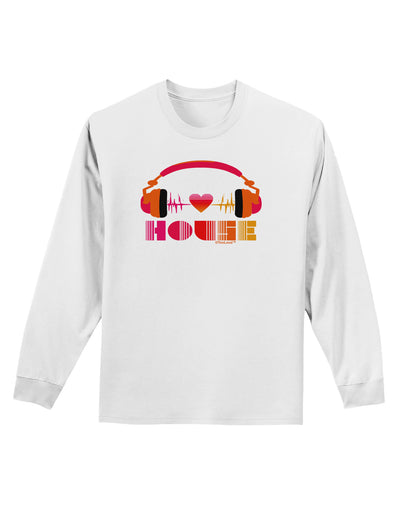 Heart House Adult Long Sleeve Shirt-Long Sleeve Shirt-TooLoud-White-Small-Davson Sales