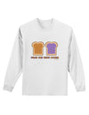 Cute PB and J Design - Made for Each Other Adult Long Sleeve Shirt by TooLoud-Long Sleeve Shirt-TooLoud-White-Small-Davson Sales